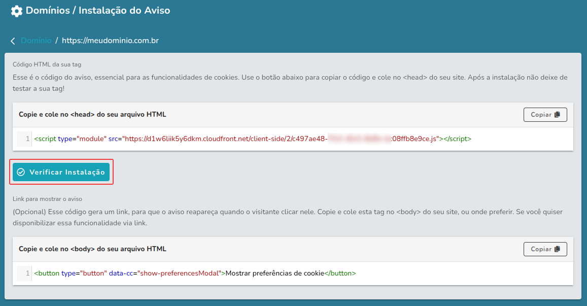 Verificando a Instalação