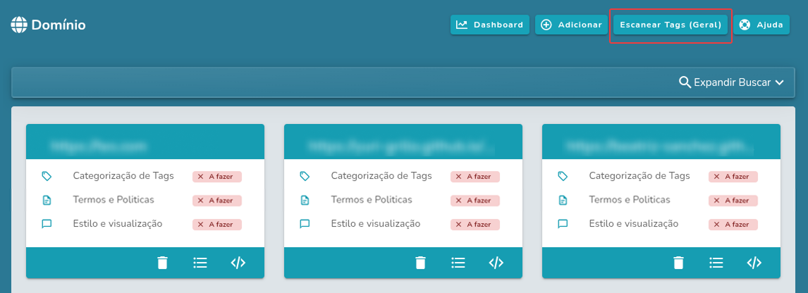 Escaneamento de Todos os Domínios